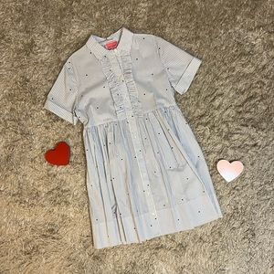 NWT Kate Spade Micro Hearts Poplin Shirtdress